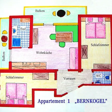 Gaestehaus Alpina Appartamento *