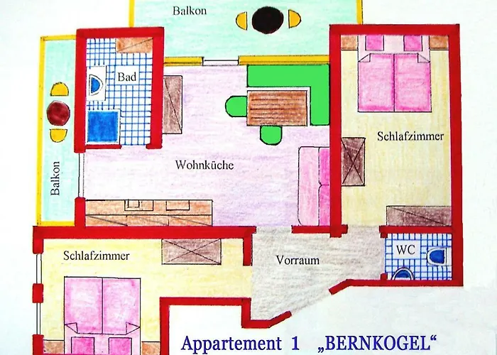 Gaestehaus Alpina アパート *
